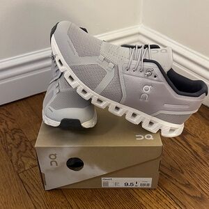 On Running Men's Light Gray Cloud 5 Athletic Shoes